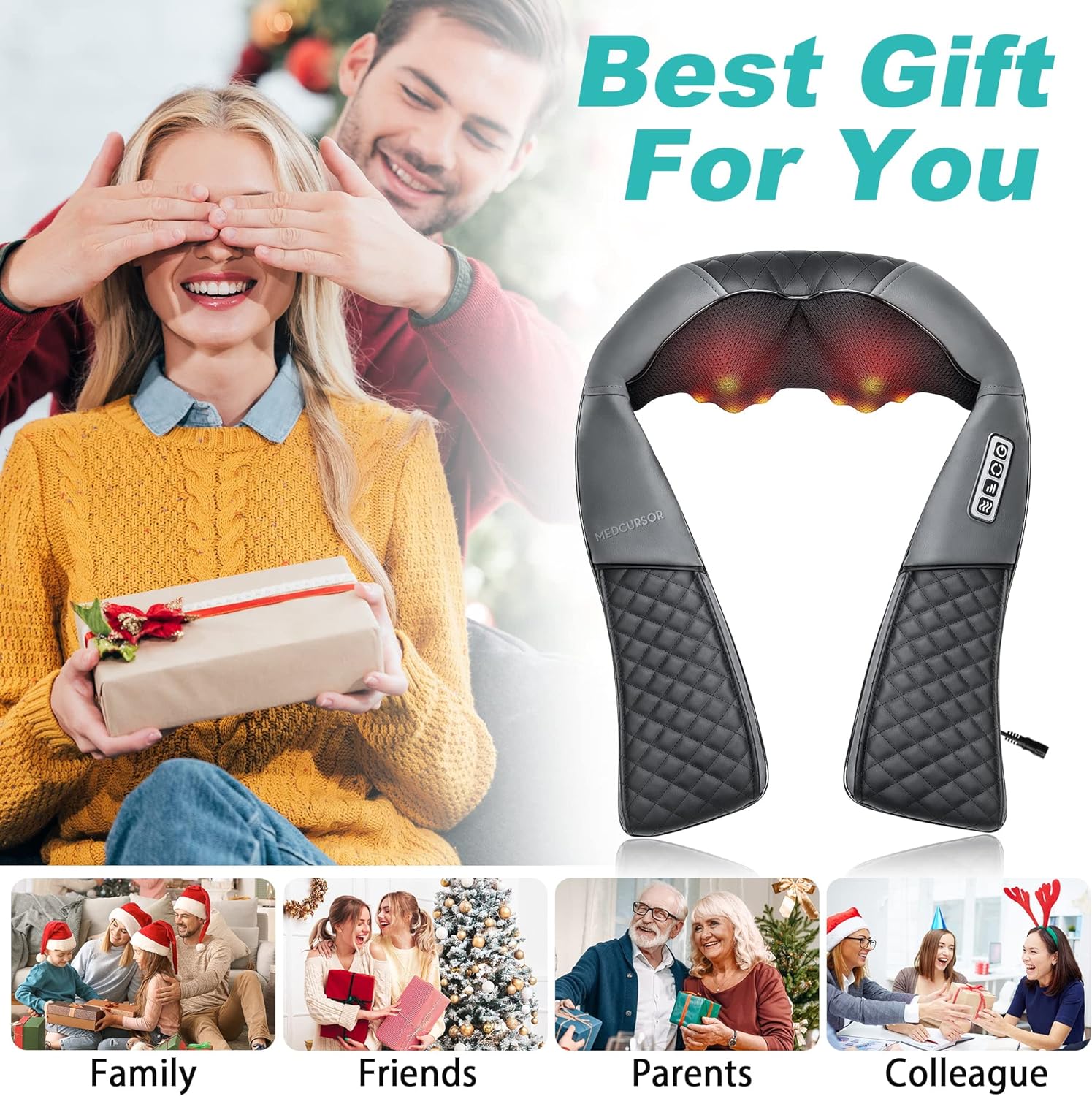 Medcursor Neck and Shoulder Massager with Heat (No Battery) - Image 7